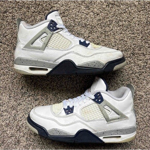 Nike Air Jordan 4 Midnight Navy Size 7 Youth (Size 8.5 Women's) - Picture 1 of 9